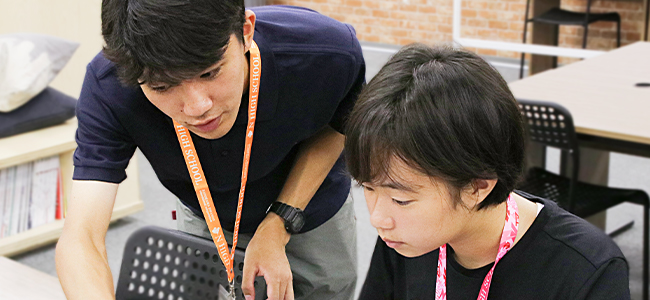 自分の速度に合わせて進める少人数制指導